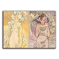 Amazon.co.jp: アートポスター 【世界の名画】 ミュシャ 壁紙 ポスター